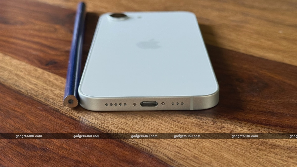 apple iphone 16e design thickness gadgets 360 AppleiPhone16e  Apple