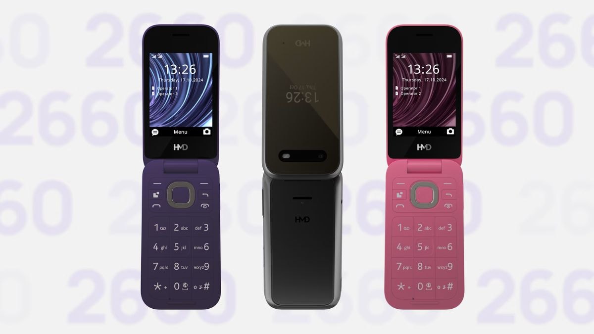 HMD 2660 फ्लिप फोन HMD 130 संगीत के साथ अनावरण किया गया, MWC 2025 में 150 संगीत