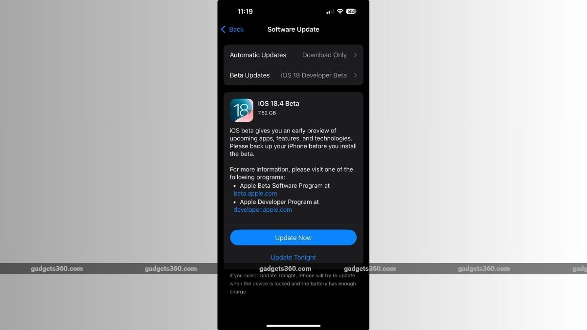 iOS 18 4 बीटा 1 iOS 18