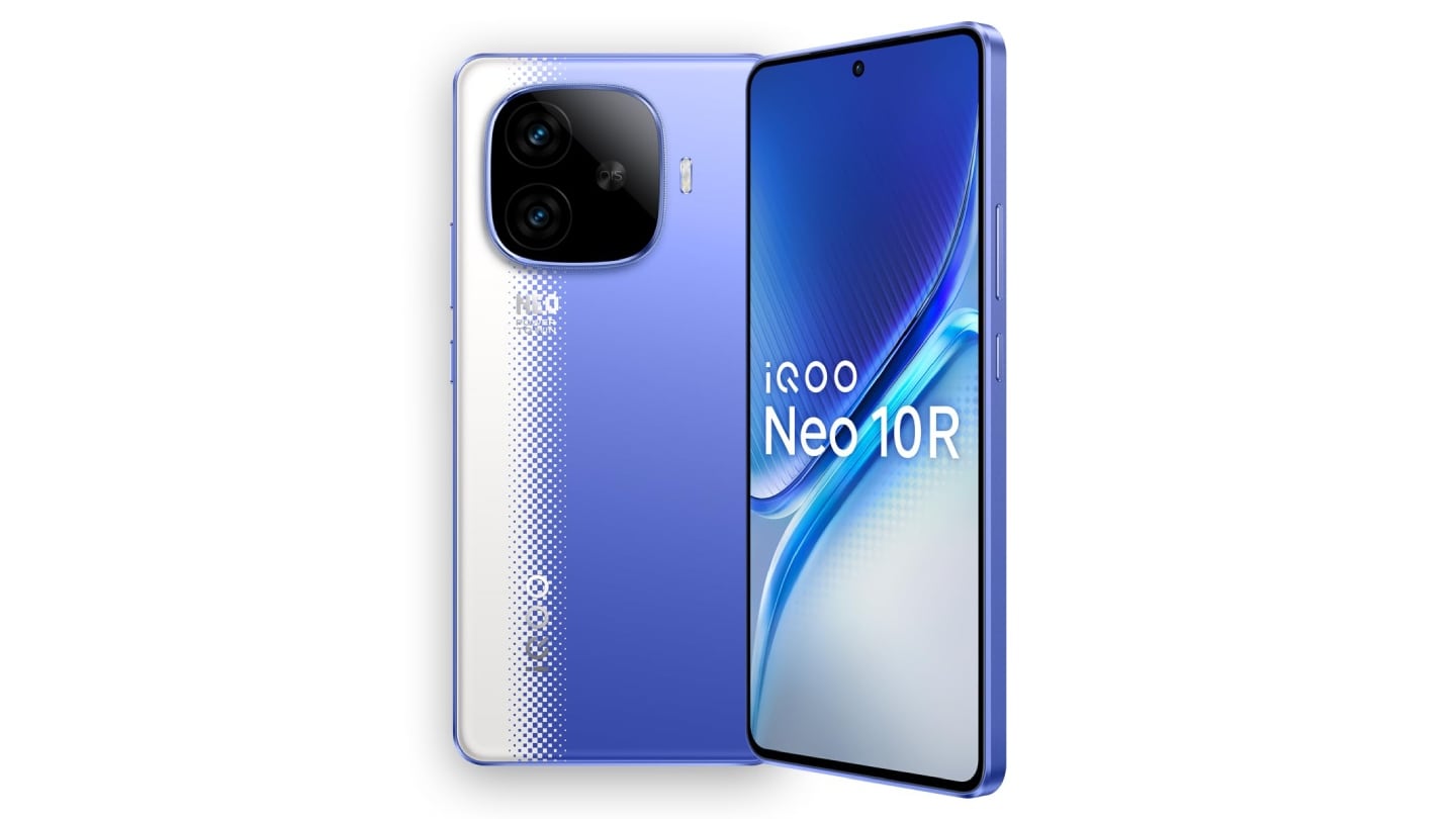 iqoo neo 10r raging नीला iqoo neo 10r