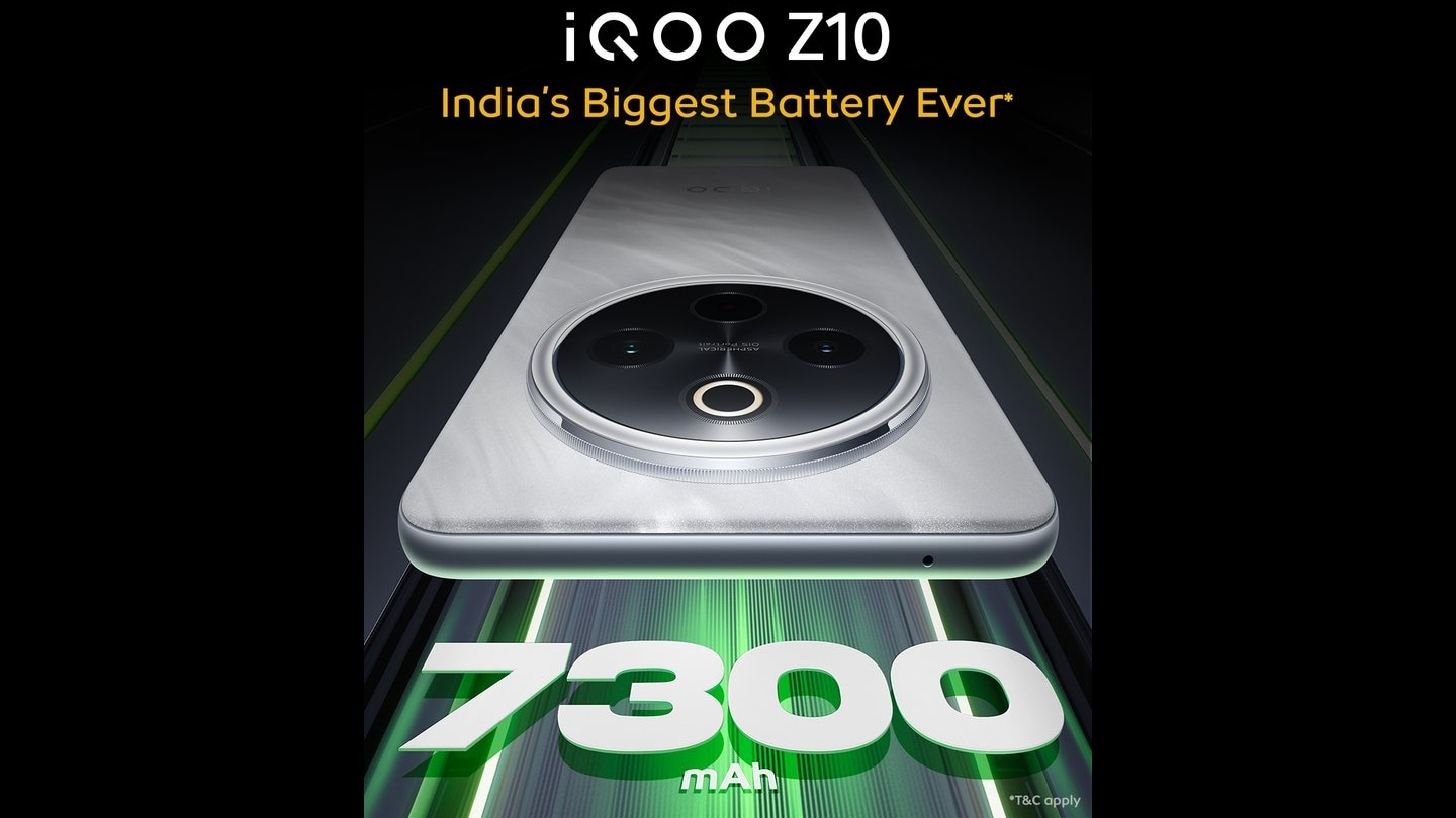 IQOO Z10 ने 11 अप्रैल को भारत में लॉन्च करने की पुष्टि की; बैटरी क्षमता का पता चला