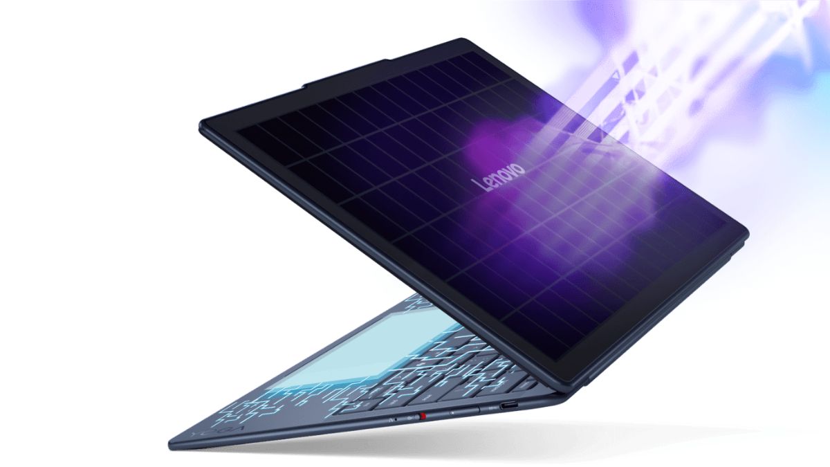 Lenovo MWC 2025 में बैक कॉन्टैक्ट सेल टेक्नोलॉजी के साथ योग सोलर पीसी कॉन्सेप्ट्स दिखाता है